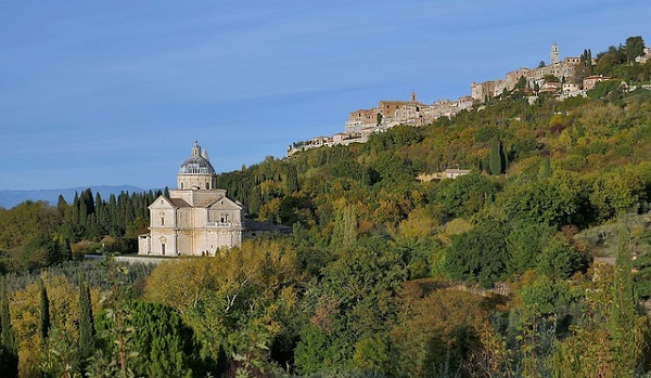 Vista di Montepulciano, in provincia di Siena 