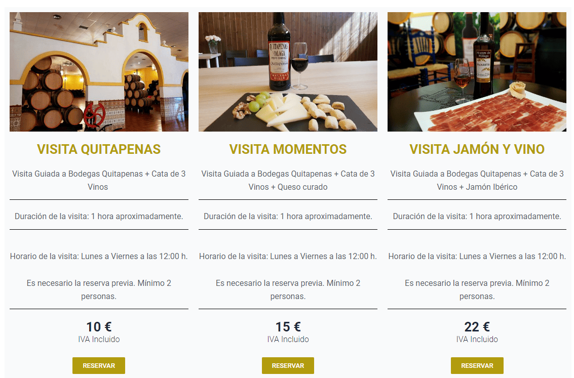 Percorsi di degustazione alla Bodegas Quitapenas