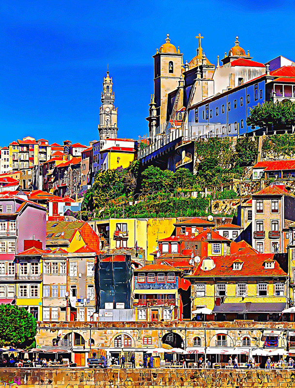 I colori della città vecchia di Porto