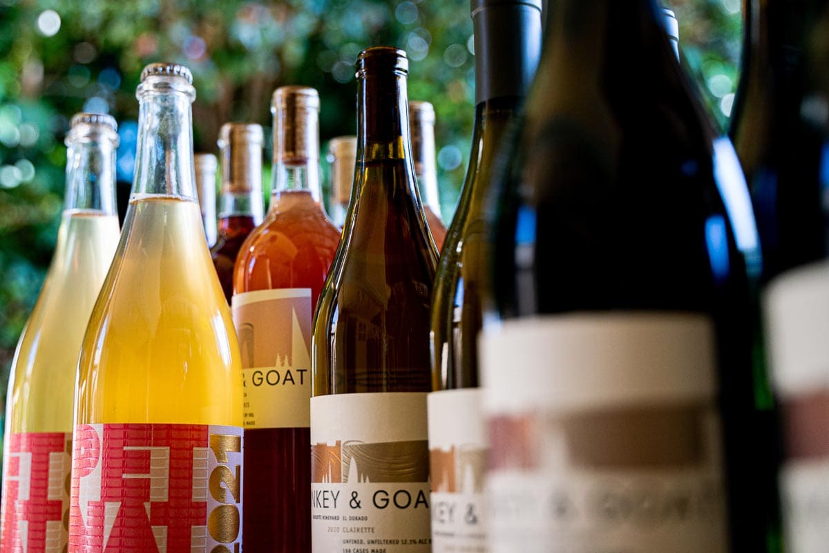 Bottiglie di orange wines