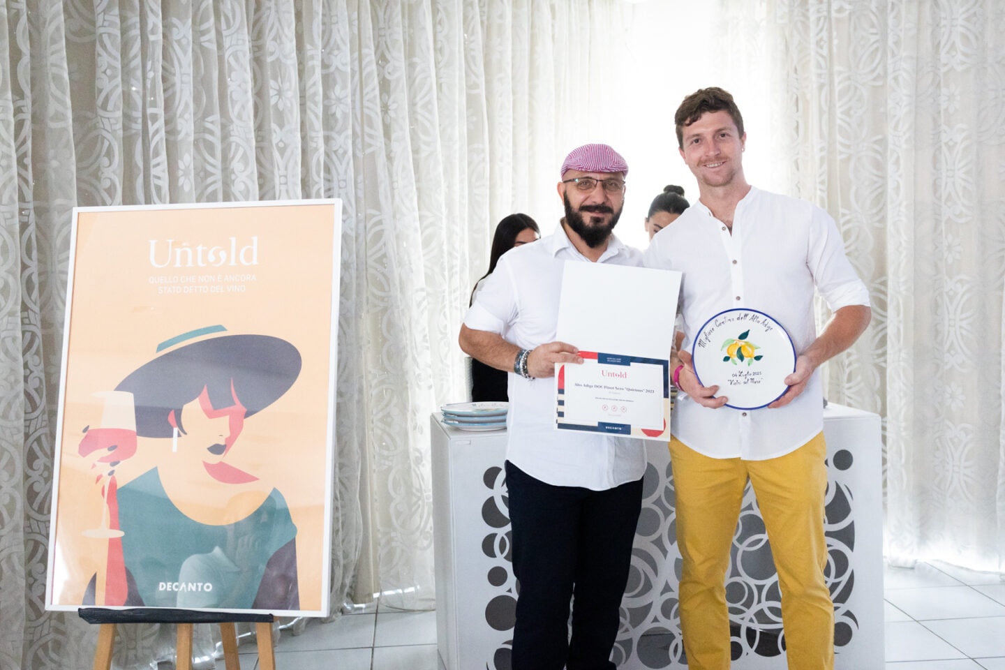 Micheal Sinn per l'azienda St. Quirinus premiato a Decanto Untold