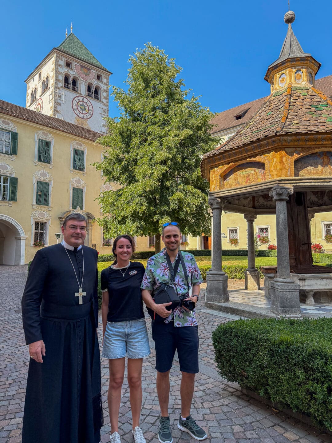 Con l'Abate dell'Abbazia di Novacella