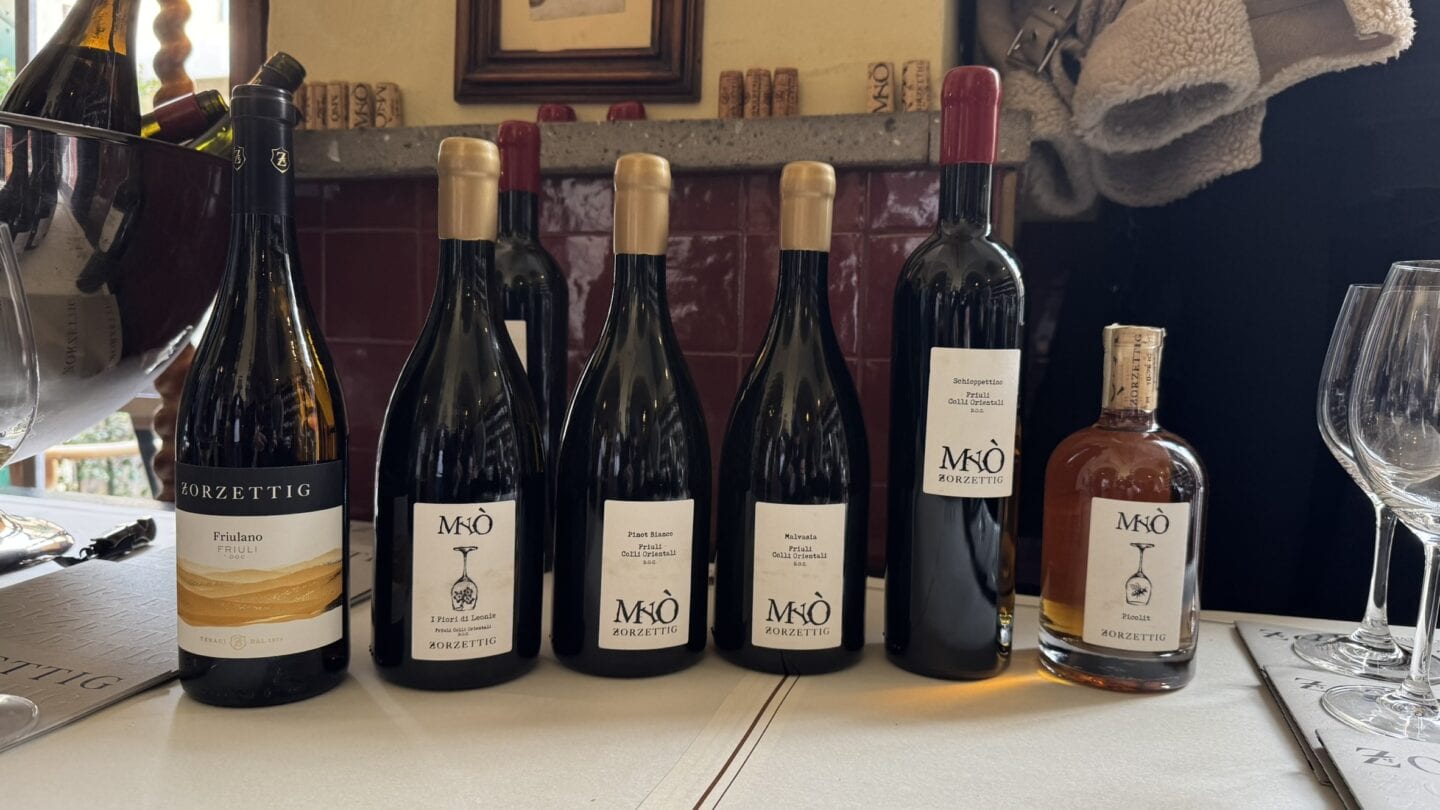 Vini Myò Zorzettig in degustazione a Roma, presso il ristorante "da Etta"